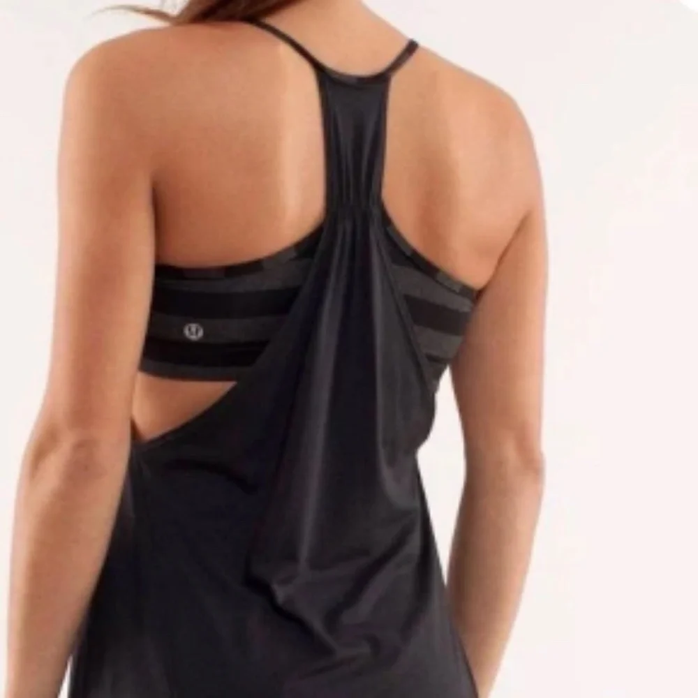 Lululemon No Limit Black Tank top Size 4 - Picture 2 of 9